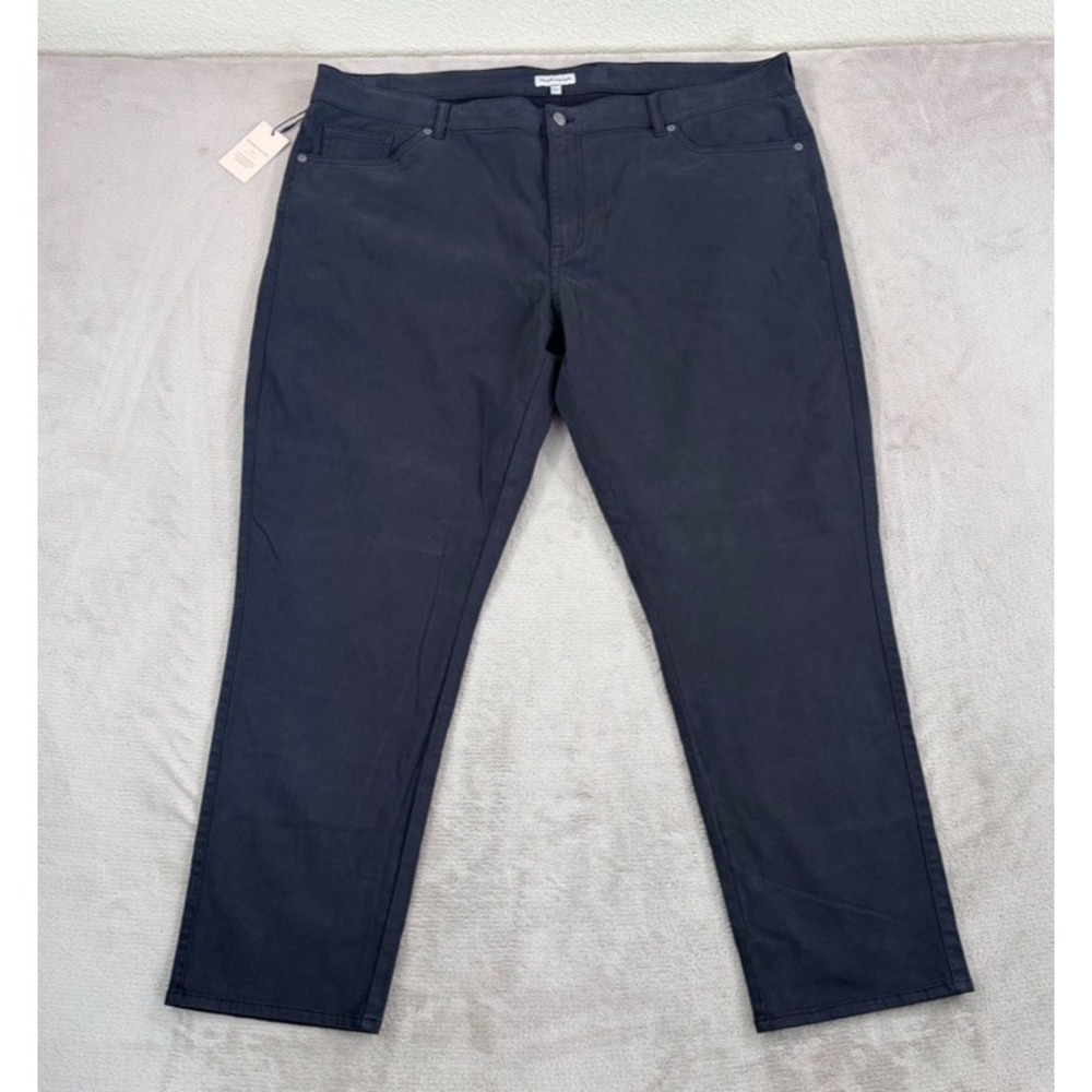 Peter Millar Golf Signature Sateen Classic Fit Pants in Black Men 44x30 NWT $175